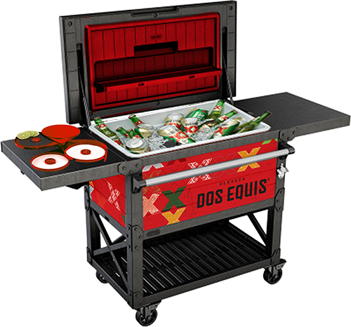 Dos Equis Cooler Bar Cart